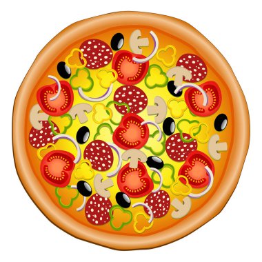 Lezzetli Pizza kavramı