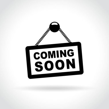 coming soon sign icon clipart