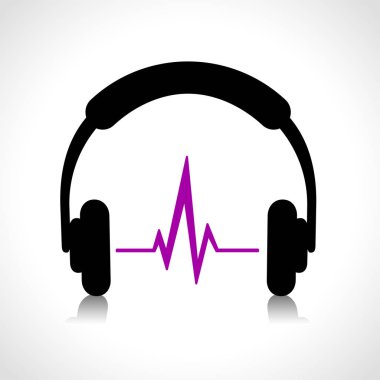 kulaklık soyut simgesi