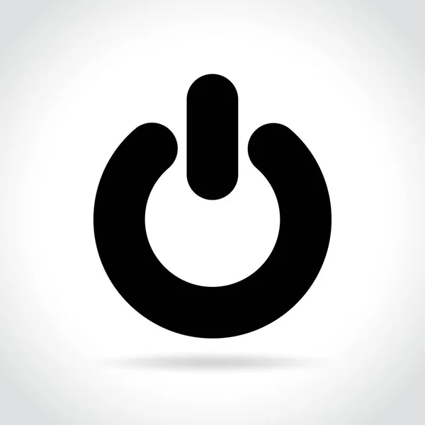 Power-Symbol auf weißem Hintergrund — Stockvektor
