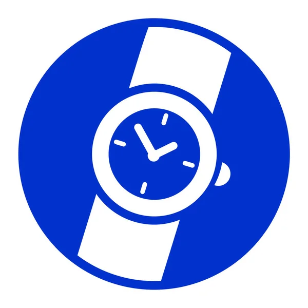 Konzept der blauen Uhr — Stockvektor