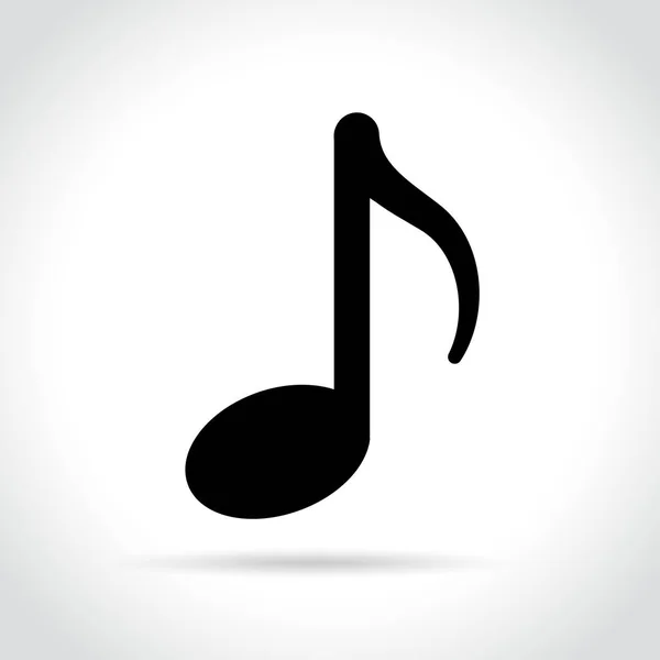 Icono de música sobre fondo blanco — Vector de stock