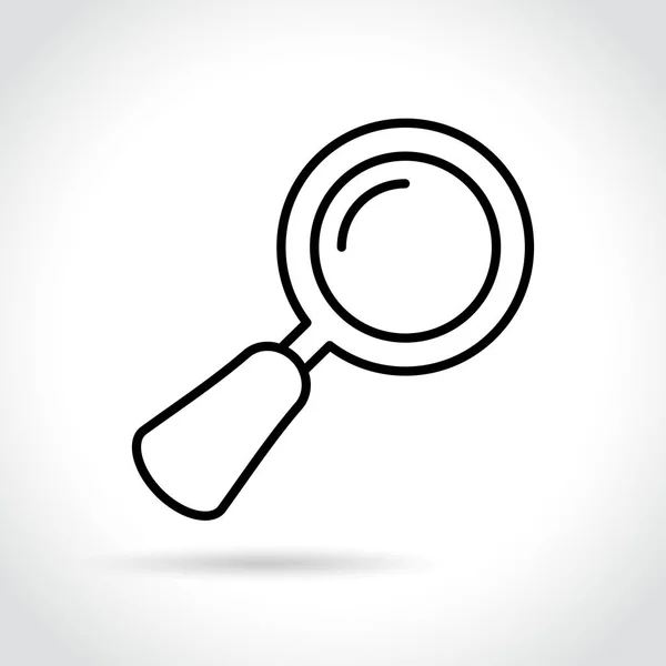Magnifying icon on white background — Stock Vector