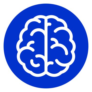 beyin mavi daire simgesi