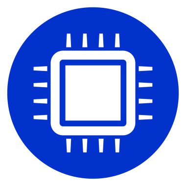 CPU mavi daire simgesi