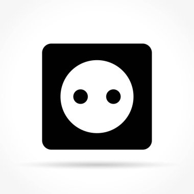 Beyaz arkaplanda elektrik dolgu simgesi