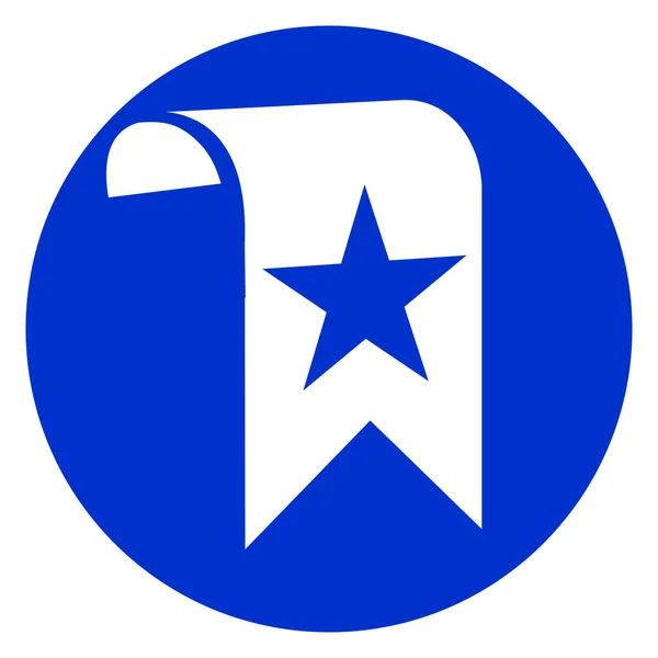 Marcador ícone círculo azul —  Vetores de Stock