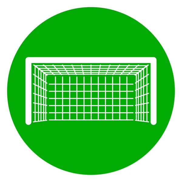 Icône de but cercle vert — Image vectorielle
