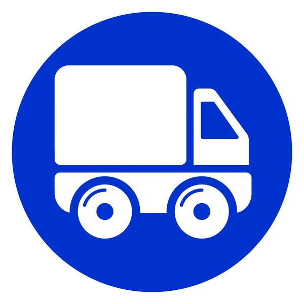 Metode med ikon for lastebilsirkel – stockvektor