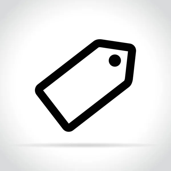 Ícone de tag no fundo branco — Vetor de Stock