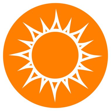 Güneş daire simgesi kavramı