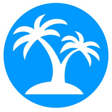 palmiye ağacı daire simgesi kavramı