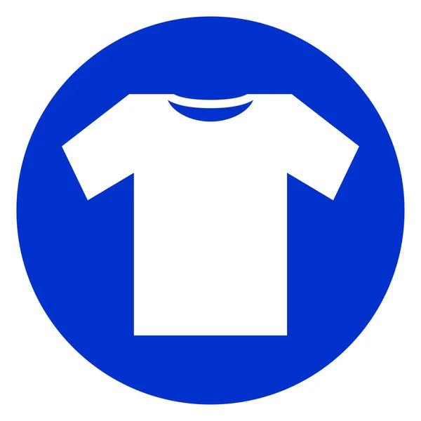 Indossare icona cerchio blu — Vettoriale Stock