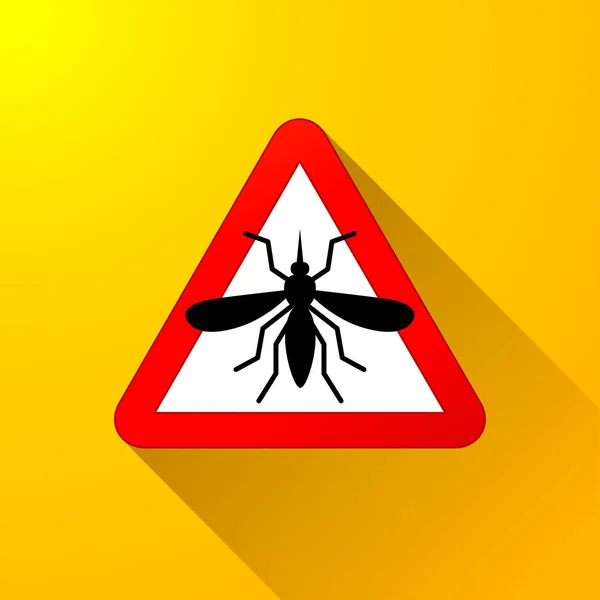 Mosquito warning abstract concept — Stock Vector