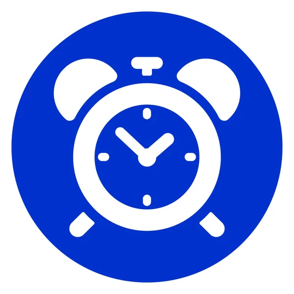 Uhr blaues Kreis-Symbol — Stockvektor