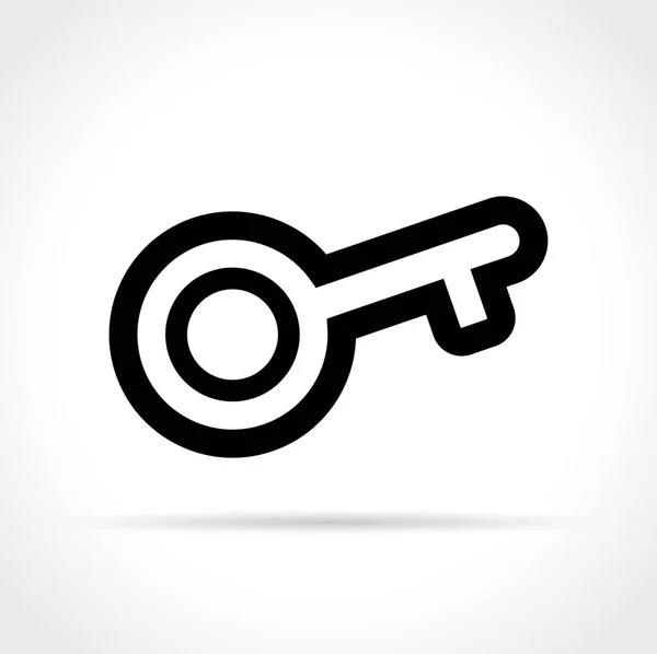 Nyckel ikon på vit bakgrund — Stock vektor
