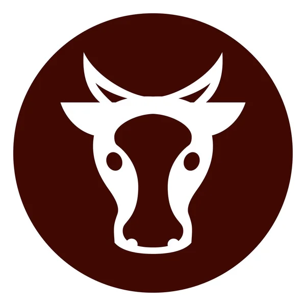 Cow circle icon concept — Stock Vector