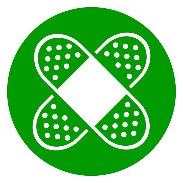Ícone círculo curativo verde —  Vetores de Stock