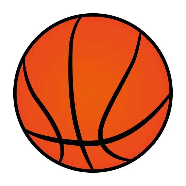 Ball-Symbol auf weißem Hintergrund — Stockvektor