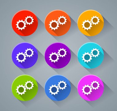 Gears'ı simgeleri çeşitli renkler ile