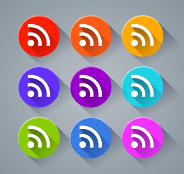 WiFi simgeleri çeşitli renkler ile