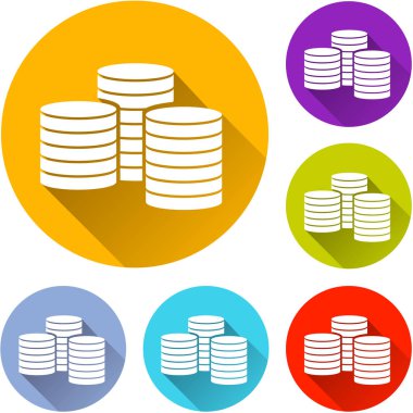 Daire Icons set paralar