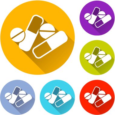hapları Icons set daire