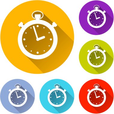 Chronometre daire Icons set