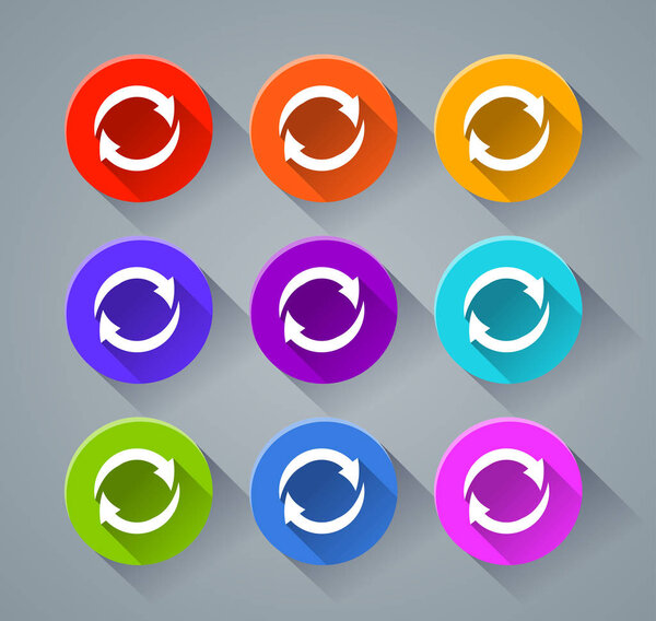 иконки со стрелками различных цветов
