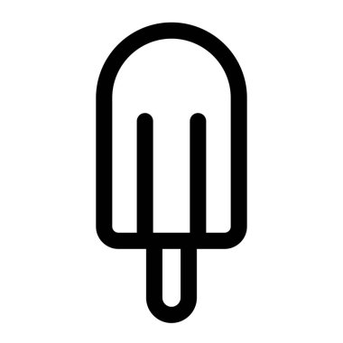 Beyaz arkaplanda dondurma simgesi