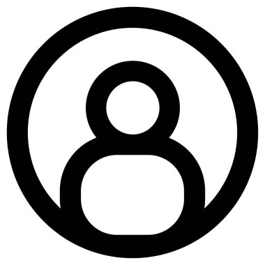 Beyaz arka plan üzerinde kişi simgesi