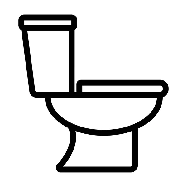 सफेद पृष्ठभूमि पर शौचालय प्रतीक — स्टॉक वेक्टर