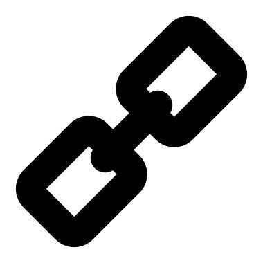 zincir simgesi beyaz arka plan üzerinde