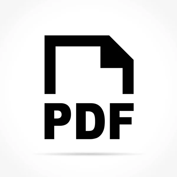 Beyaz arka planda PDF belge simgesi — Stok Vektör