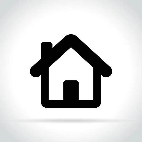 Home ikon fehér háttér — Stock Vector