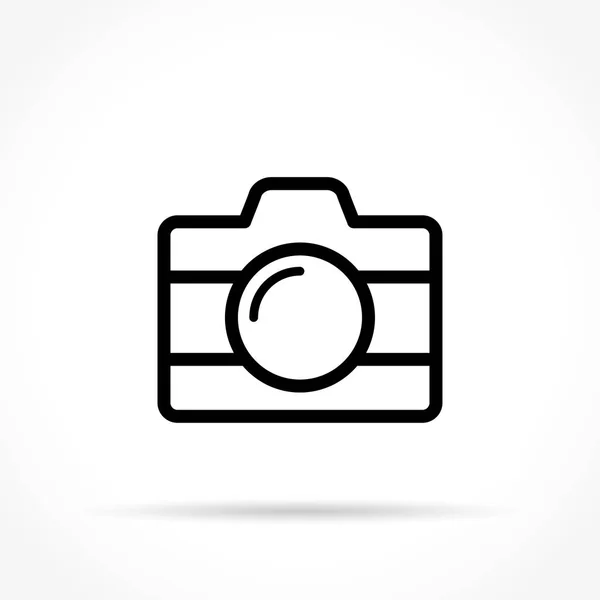 Icono de la cámara sobre fondo blanco — Archivo Imágenes Vectoriales