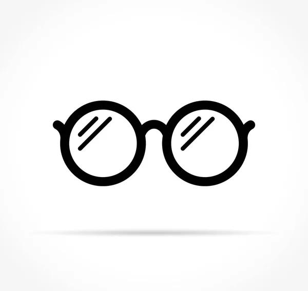 Icône de lunettes sur fond blanc — Image vectorielle