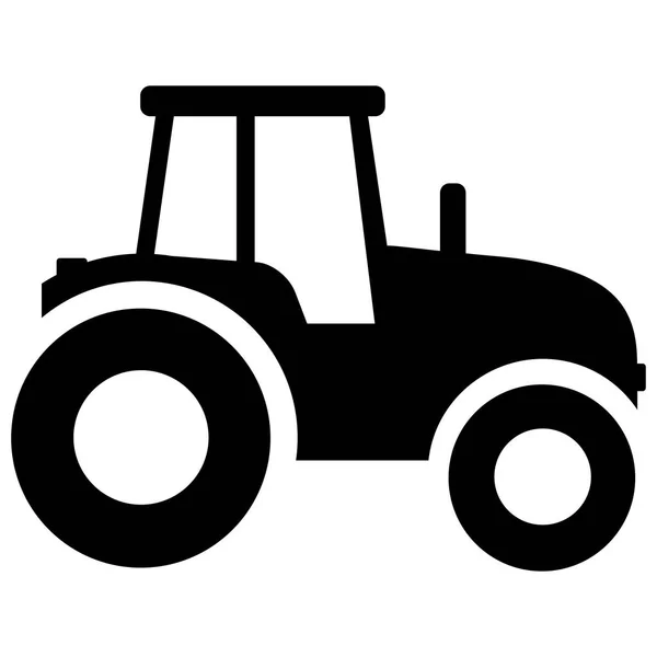 Icono del tractor sobre fondo blanco — Archivo Imágenes Vectoriales