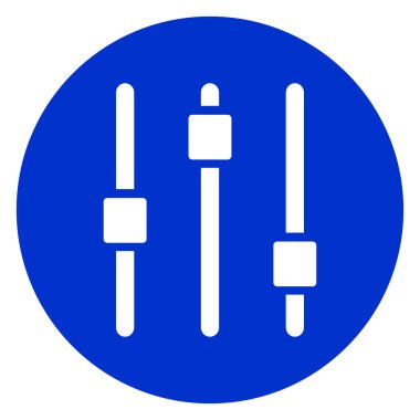 ayarlama mavi daire simgesini