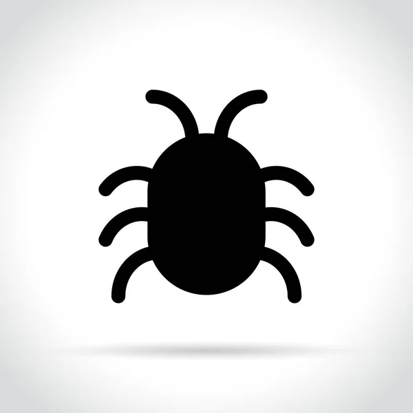 Bug pictogram op witte achtergrond — Stockvector