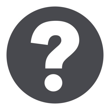 soru işareti daire simgesi