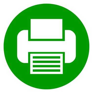 Yazıcı yeşil daire simgesi