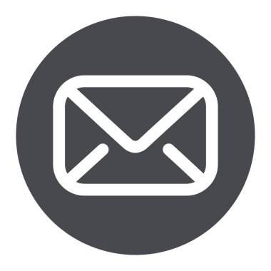 posta zarf daire simgesi