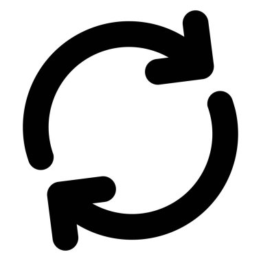 Beyaz arka planda yenileme simgesi