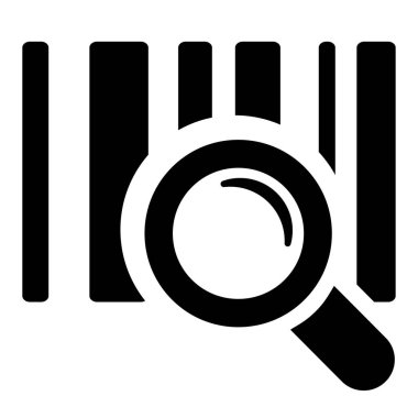 beyaz arkaplanda barkod simgesi