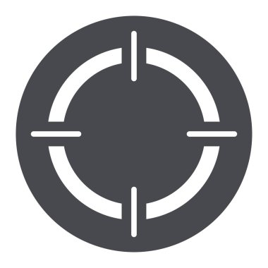 Hedef daire gri simgesini