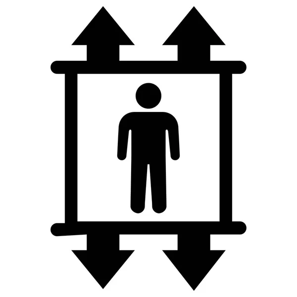 Lift pictogram op witte achtergrond — Stockvector