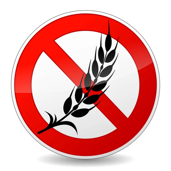 Concepto de icono libre de gluten — Vector de stock