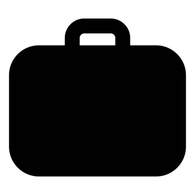 bavul simgesi beyaz arka plan üzerinde