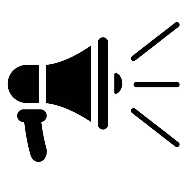 Lautsprecher-Symbol auf weißem Hintergrund — Stockvektor